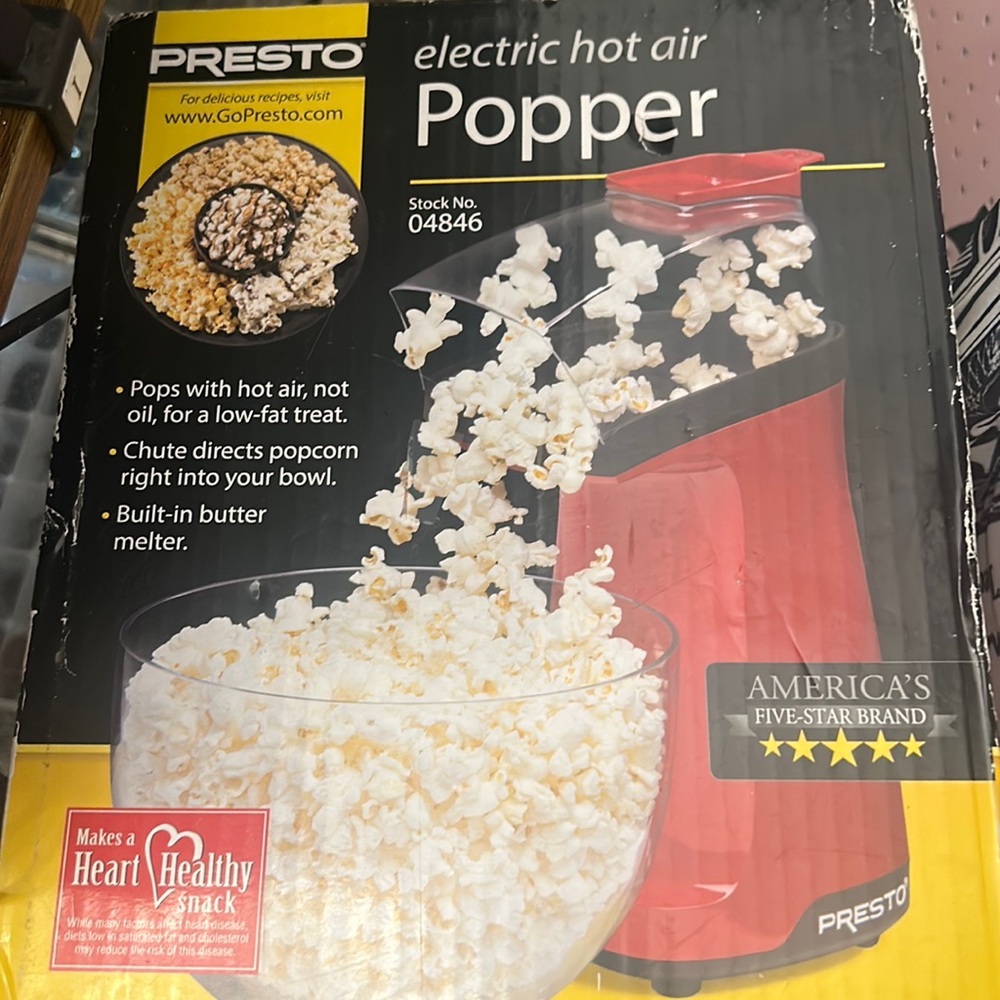 New popcorn popper